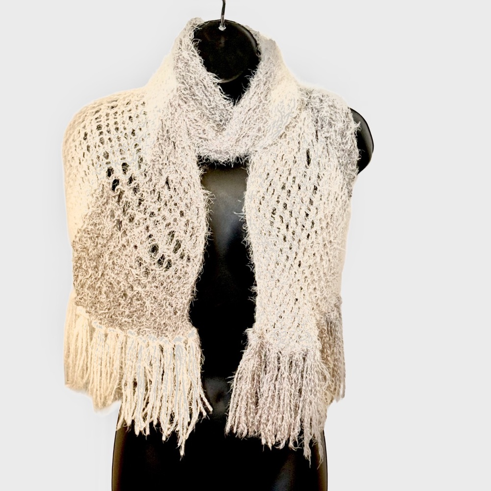 Cozy Knit Fringe Scarf